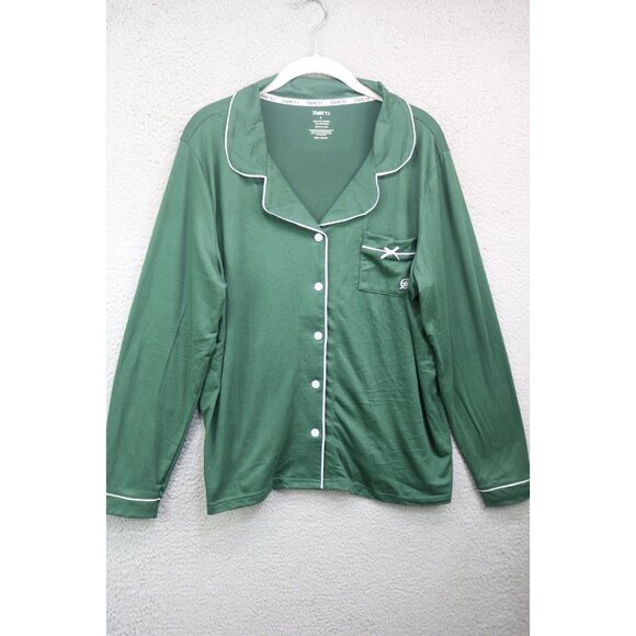 Born Green Long Sleeve Pajama Set-Size Large-Drawstring-Soft - Picture 10 of 16